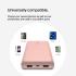 Belkin BoostCharge, USB C Power Bank 20000mAh w/ 2xUSB-A Ports, 15W, iPhone 17, Air, Pro, Samsung Galaxy S25, iPad, Nintendo Switch 2, Google Pixel 10, etc. - Pink